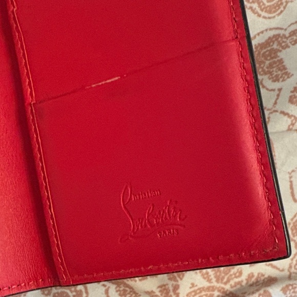 Studded Christan Louboutin Camo Card Holder - Picture 3 of 9